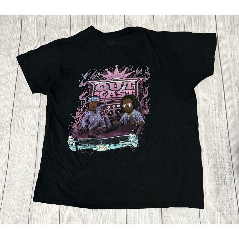 Outkast ATLiens Cartoon Graphic T-Shirt Size XL Extra Large Hip Hop Rap Music